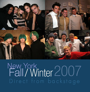 New York Fashion Week Fall Winter 2007 Backstage Day 1