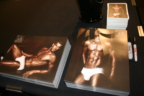 Clint Mauro the face of A X Underwear signs autographs at the